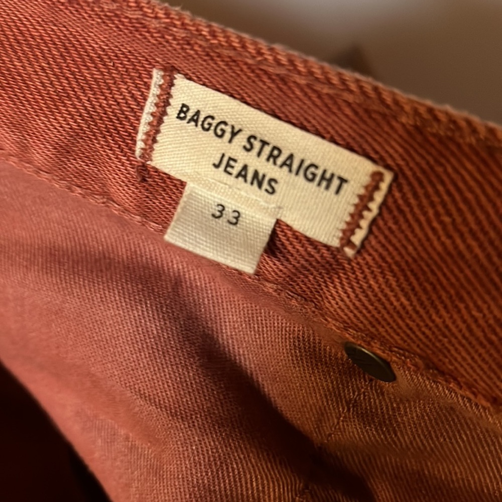 Madewell Baggy Straight Jeans: Garment-Dyed Edition - Picture 8 of 8
